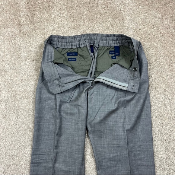 Incotex High Comfort Regular Fit Drawstring Dress Pants Trousers Gray Size 50EU - Picture 2 of 7